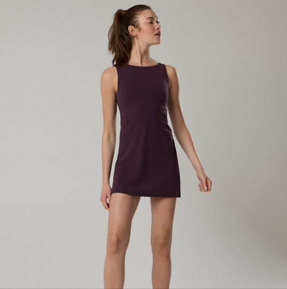 Aerie Offline Xtra High Neck Dress Size S Cool Berry - Picture 1 of 3